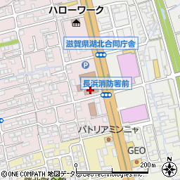 滋賀県湖北合同庁舎　滋賀県湖北環境事務所周辺の地図