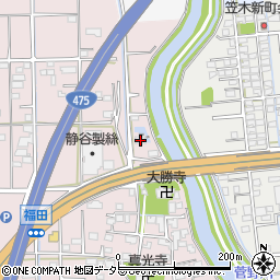 大垣市役所　赤坂新田排水機場周辺の地図