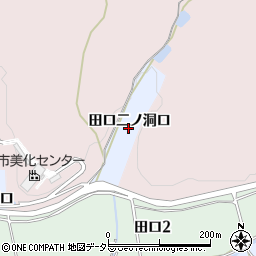 愛知県犬山市善師野田口二ノ洞口周辺の地図