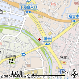 神奈川県秦野市落合387周辺の地図