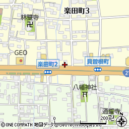 サイゼリヤ 大垣楽田店周辺の地図