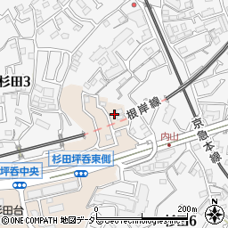 神奈川県横浜市磯子区杉田坪呑11周辺の地図