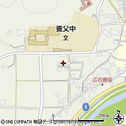 兵庫県養父市十二所582周辺の地図