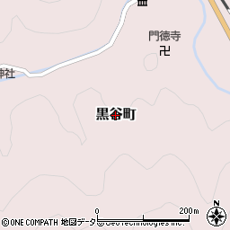 京都府綾部市黒谷町周辺の地図