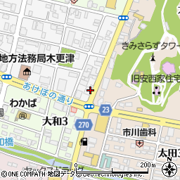 ドコモショップ木更津店周辺の地図