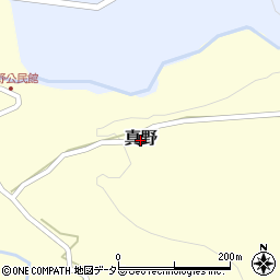 鳥取県伯耆町（西伯郡）真野周辺の地図