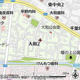 千葉県木更津市大和周辺の地図