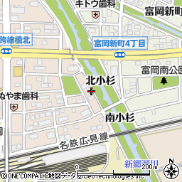 神子森橋周辺の地図
