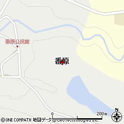 鳥取県西伯郡伯耆町番原周辺の地図