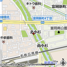 愛知県犬山市犬山（北小杉）周辺の地図