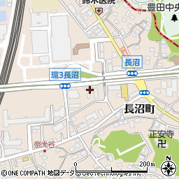 神奈川県横浜市栄区長沼町330-7周辺の地図