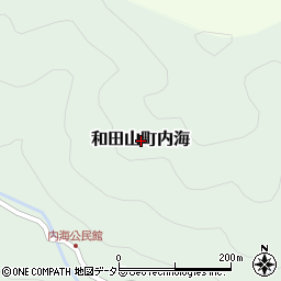 兵庫県朝来市和田山町内海周辺の地図