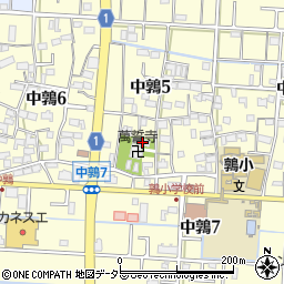 萬誓寺周辺の地図