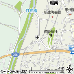 神奈川県秦野市堀西664-1周辺の地図
