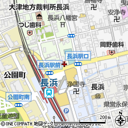 明光義塾長浜教室周辺の地図