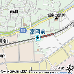 富岡前駅周辺の地図