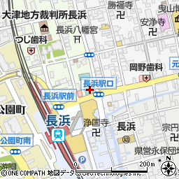 藁焼き小屋 た藁や 長浜駅前店周辺の地図