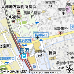 東進衛星予備校　長浜駅前校周辺の地図