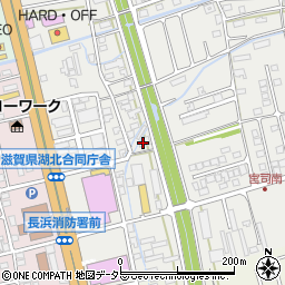 日本キリスト教団長浜教会周辺の地図