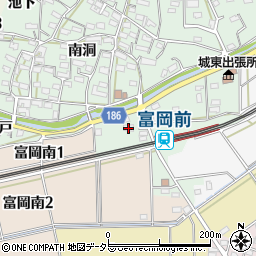 愛知県犬山市富岡前田周辺の地図