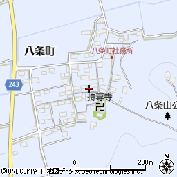 滋賀県長浜市八条町周辺の地図