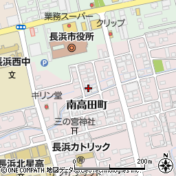 滋賀県長浜市南高田町602-2周辺の地図