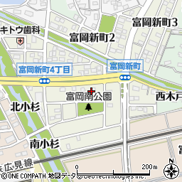 愛知県犬山市富岡新町周辺の地図
