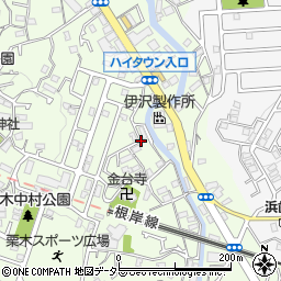 神奈川県横浜市磯子区栗木周辺の地図