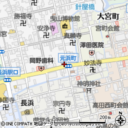 炉端と日本酒 魚丸 長浜店周辺の地図