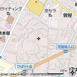 神奈川県秦野市曽屋周辺の地図