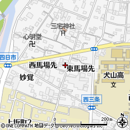 愛知県犬山市犬山西馬場先23周辺の地図