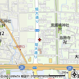 なかの歯科医院周辺の地図