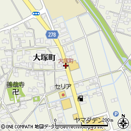 大塚町周辺の地図