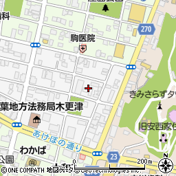 千葉県木更津市東中央3丁目7周辺の地図