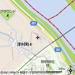 岐阜県大垣市津村町4丁目905周辺の地図