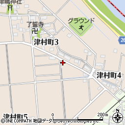 岐阜県大垣市津村町3丁目145周辺の地図