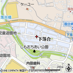 神奈川県秦野市下落合周辺の地図
