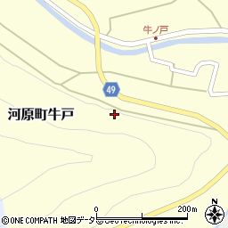 鳥取県鳥取市河原町牛戸周辺の地図