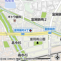 愛知県犬山市富岡新町1丁目周辺の地図
