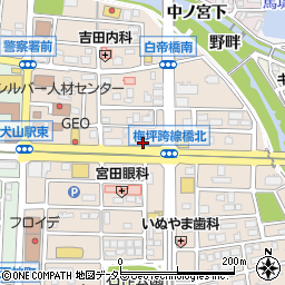 トヨタレンタリース愛知犬山店周辺の地図