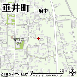 岐阜県不破郡垂井町府中周辺の地図