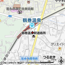 鶴巻郵便局周辺の地図