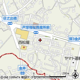 神奈川県横浜市戸塚区戸塚町1040周辺の地図