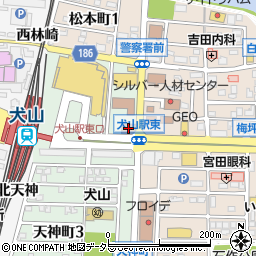 名古屋銀行犬山支店 ＡＴＭ周辺の地図