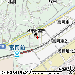 愛知県犬山市富岡株池116周辺の地図