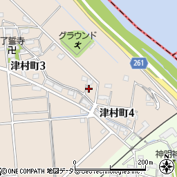 岐阜県大垣市津村町4丁目16周辺の地図