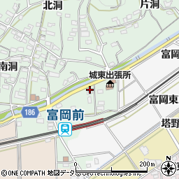 愛知県犬山市富岡株池121周辺の地図