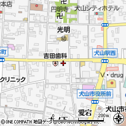 犬山文化教室周辺の地図
