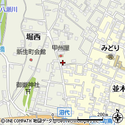神奈川県秦野市堀西578周辺の地図