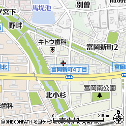 愛知県犬山市富岡新町1丁目68周辺の地図